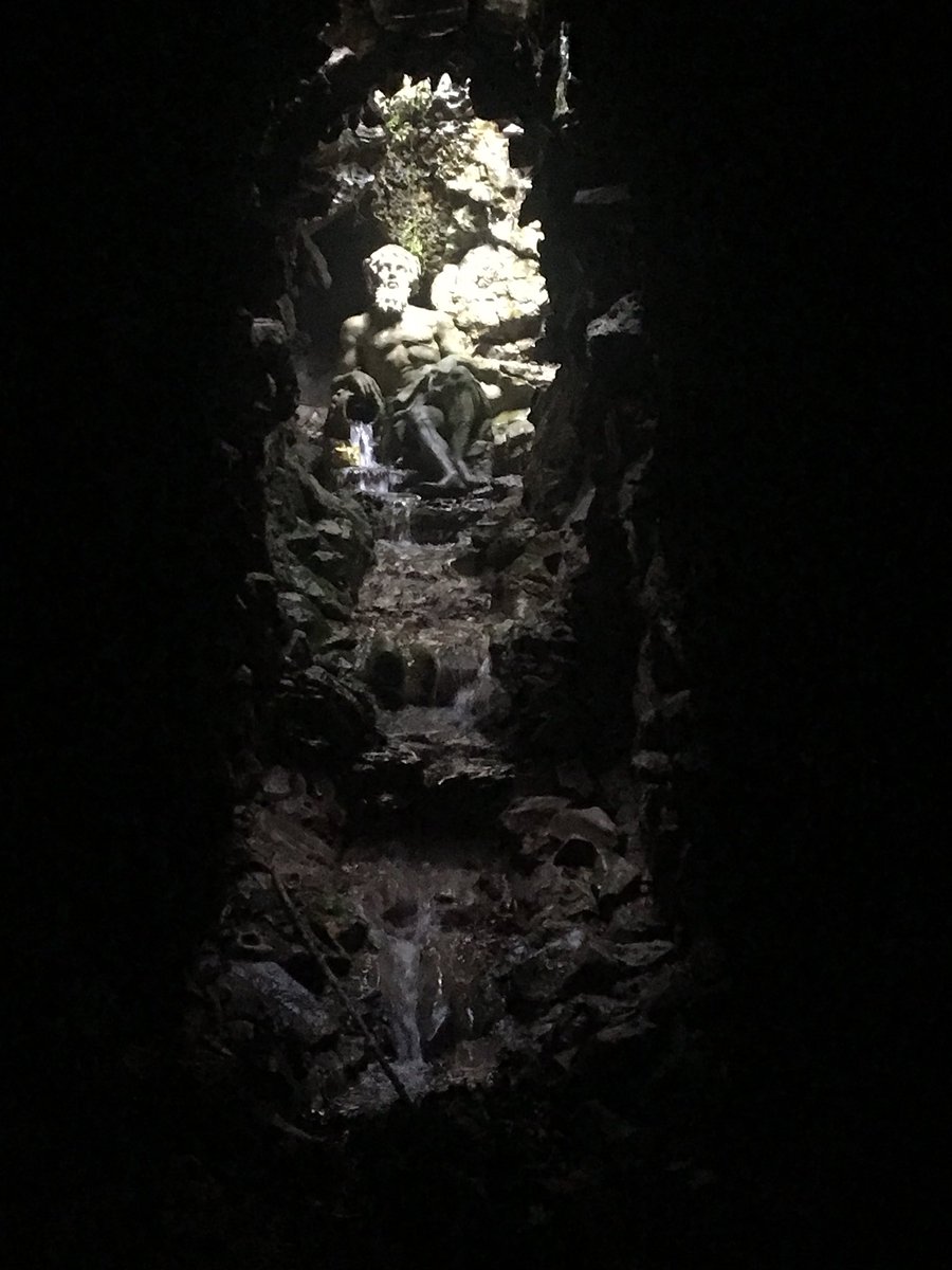 TMAC_TechTeam's tweet photo. Seems like we have a lot of time off so today I joined @BrightProd for their build of @BristolUni #goldney and while rigging discovered a cave! https://t.co/mzQy2biYme