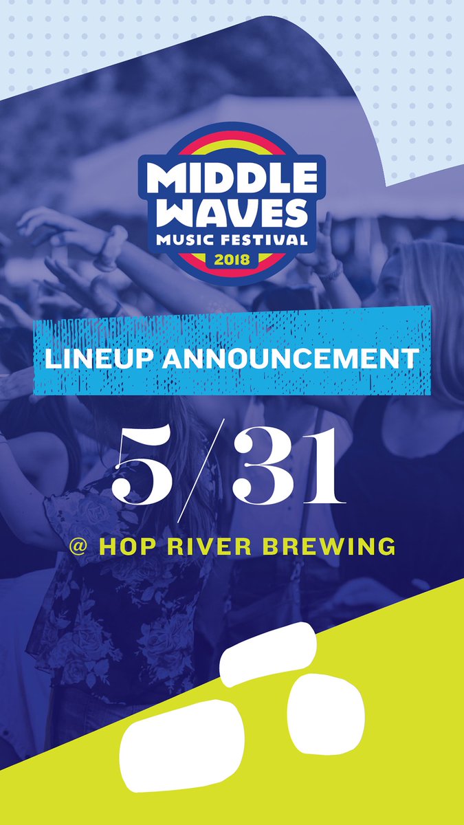 middlewaves's tweet photo. We are only 1 HOUR AWAY from announcing this year’s #MiddleWaves lineup!! 🎉🎊✨
If you can’t be at @HopRiverBrewing, we’ll be streaming live on our Facebook page starting at 6pm, stay tuned!! https://t.co/bkSkitBO4D