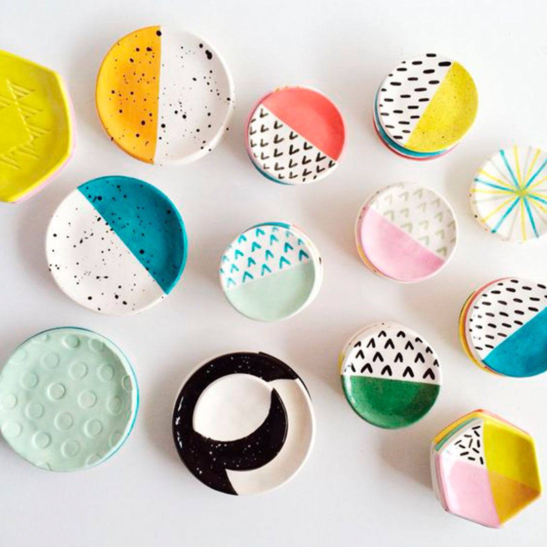 INSPIRATION // They say it's everywhere. This week, we found it in <a href="/quietclementine/">Hana Brewster</a>'s work—inside amazing patterned pottery with bold pops of colour. #inspired