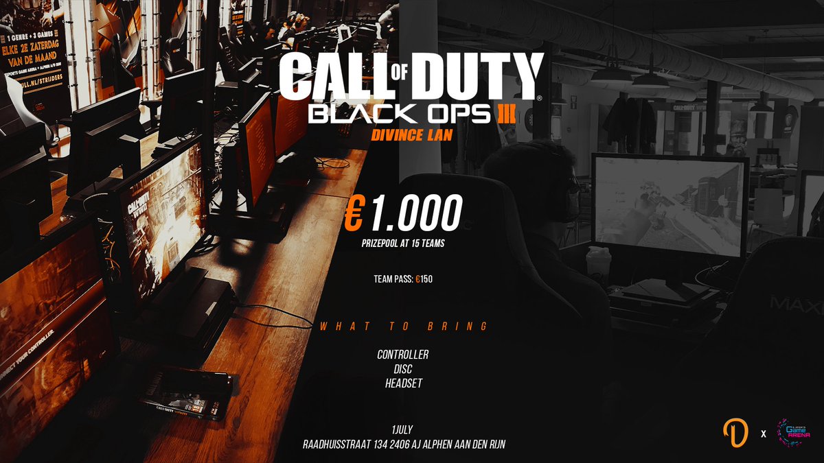 DivinceEvents's tweet image. We are proud to present the Back in Black - Call of Duty: Black Ops 3 Lan!
More information about registrations, rules and all the information you need will be released in the upcoming days. 

We're Back!🎮🚨🎮