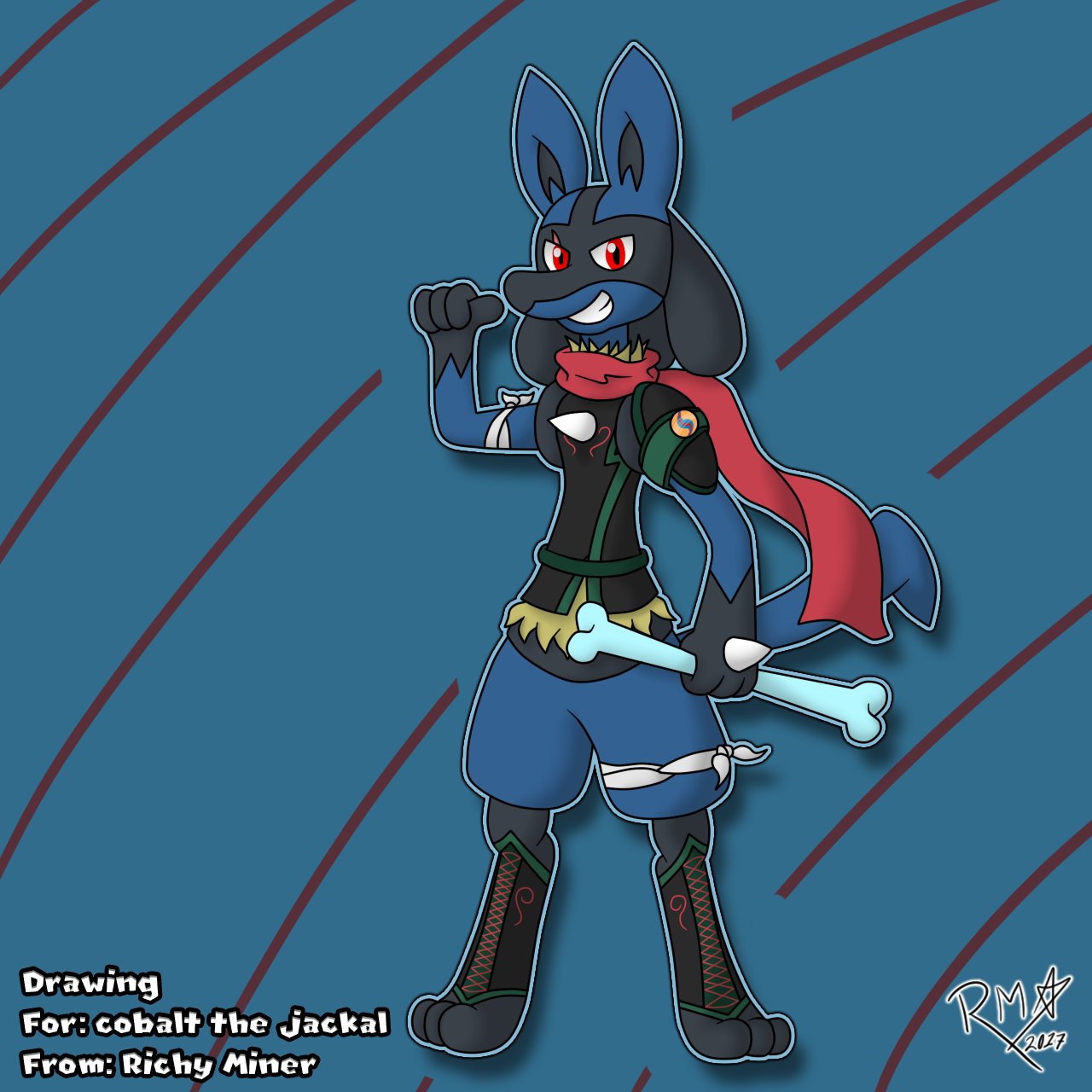 RichyMiner (Art) 🇲🇽 on X: RT @Ori_Lobitart: ~ ♀️✨ . #lucario