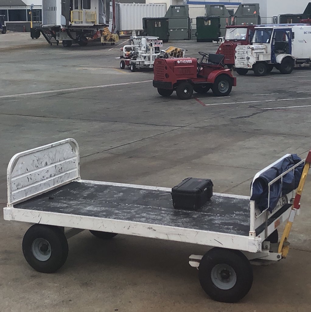 114photography's tweet photo. “You’re allowed 1 carry on and 1 personal item.” @AmericanAir So why did the flight attendant throw a Fkin fit when I put this in the overhead on flt. 5140. Clearly fits, purchased specifically for YOUR planes and now 20k worth of cameras are your responsibility #whatstatus https://t.co/RBCBkrngCZ
