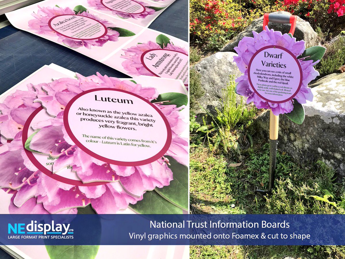 We have some lovely information boards dotted around Cragside Gardens #cuttoshape #informationboards #cragside