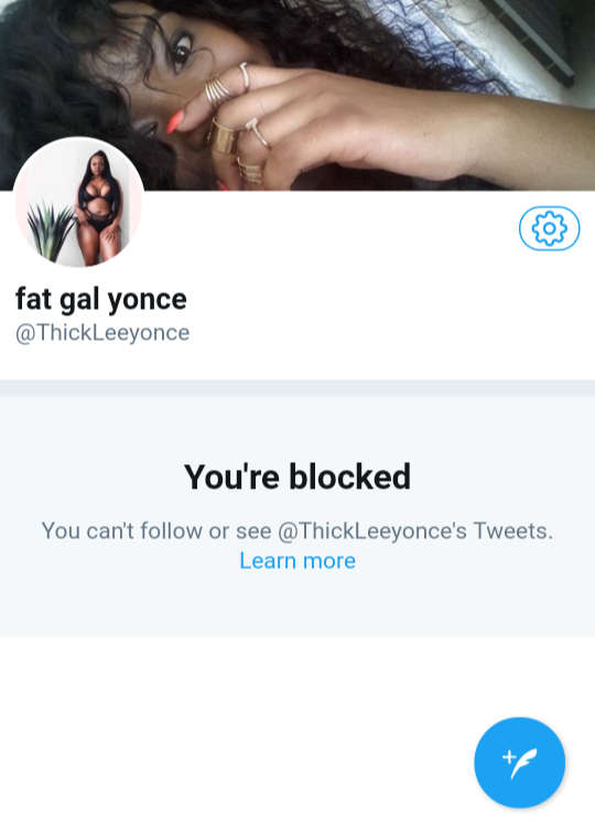 EireneBee's tweet photo. @TheRealAzee_RSA Hello?!where should I put my bags?😂 So she actually blocked 200+ people for retweeting?!😂 https://t.co/3lhqt1MObo