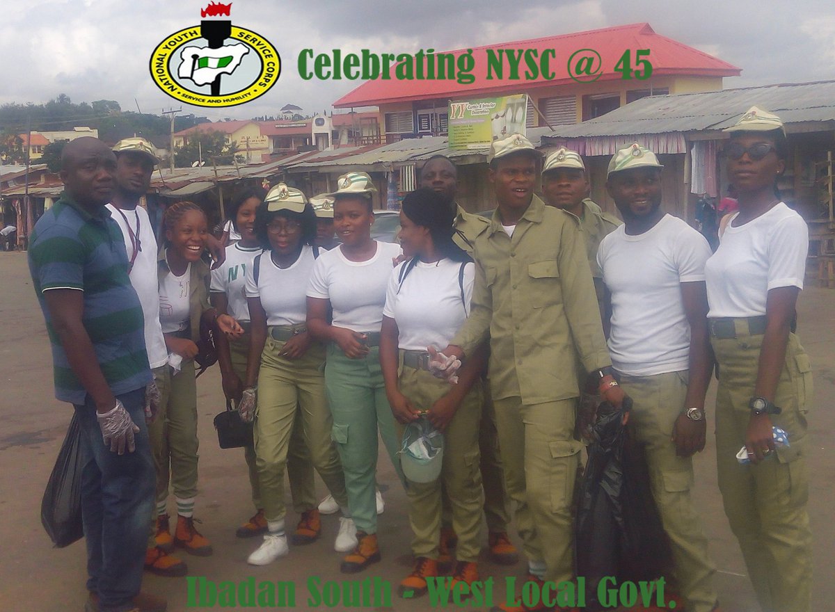 @nysc_ng #IBSWLG #NYSC@45 #Sanitation