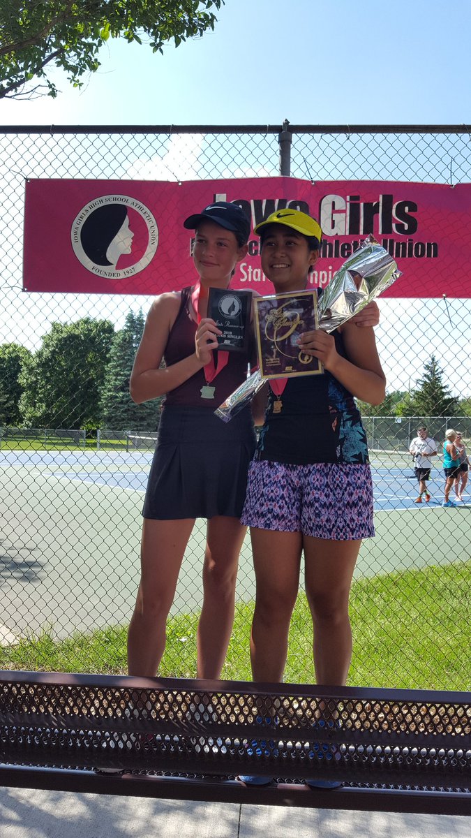 FHSTrojans's tweet photo. Lots of Hardware from IGHSAU State Tennis Tournament on its way back to Fairfield! Go Trojans! #OneFairfield https://t.co/hSvcNSOKXx