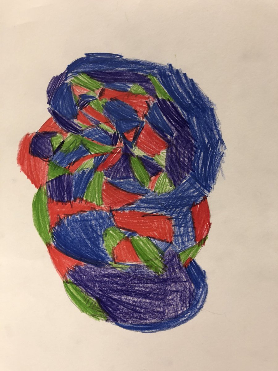 K_Duffy_Teach's tweet photo. Automatic drawings done by some of my elementary students @CentennialSchLU #artlife #automaticdrawings #elementary https://t.co/6xZgOLrdIR