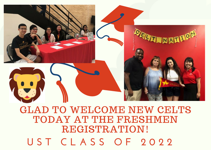 USTadmissions's tweet photo. Great to have new #UST22 #CELTS enroll for fall 2018! #FutureCelts #CeltNation https://t.co/Lhmm6hkfb1