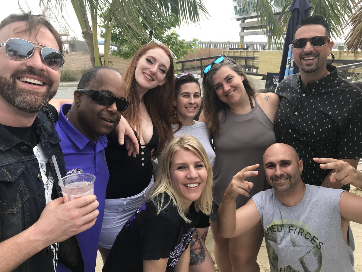 98Rock's tweet photo. As Justin likes to say, we don’t have fans, we have friends @JSS98Rock @KirkMcEwen @redhead130 @youthinkmemad @CharmCityChick @scott98rock @mariannesierk #I83 - @ravens #beachbash #beachbash98 https://t.co/242aiAf86A