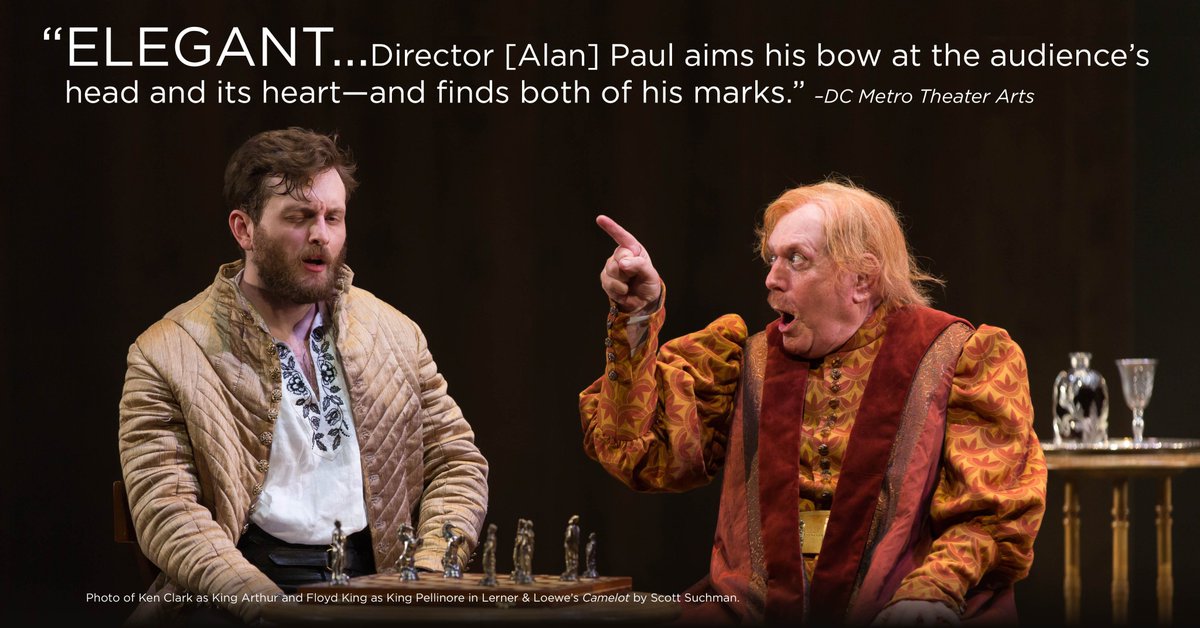 ShakespeareinDC's tweet photo. Proposition: Critics are falling in love with CAMELOT, and you won't want to miss it!  

Order tickets now --> https://t.co/kS5q3YcNwJ #STCCamelot https://t.co/cCebny84M7