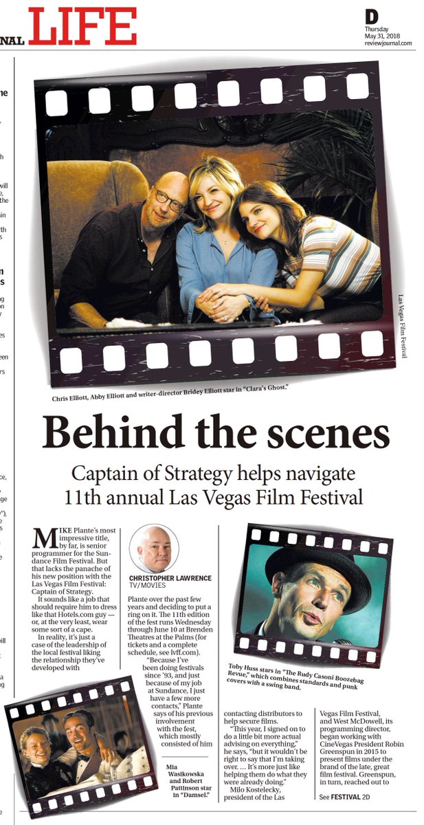 Big thank you to the <a href="/reviewjournal/">Las Vegas Review-Journal</a> for previewing the festival in the LIFE section today! bit.ly/2Ji5pRP