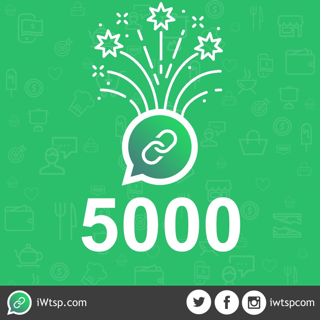 بعد ثلاثة أشهر من إطلاق موقع آيواتساب، بلغ عدد الأرقام المحولة إلى روابط قصيرة أكثر من 5000 رقم من جميع أنحاء العالم.
#شكرا_لثقتكم 💐