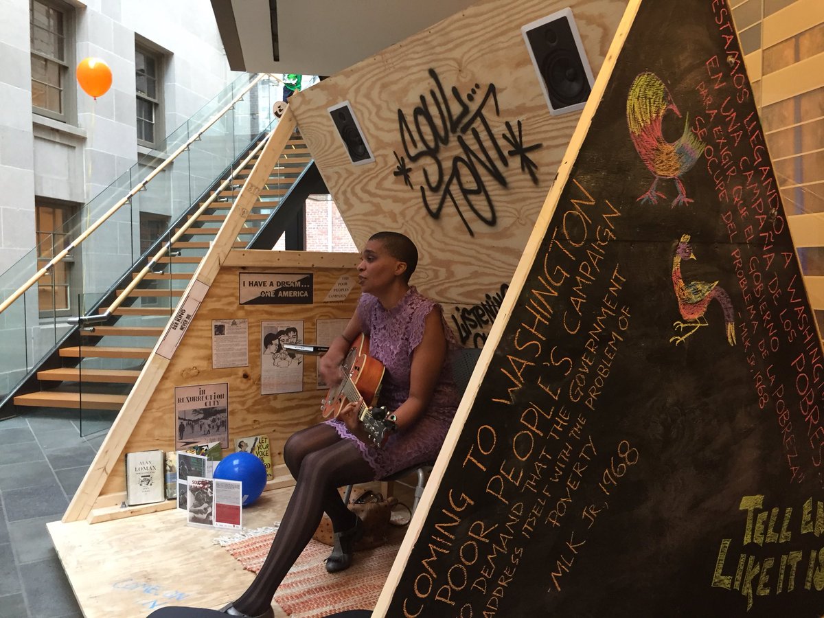 LoveDCLibrary's tweet image. Live now at #MtPleasant Library! Music by @dowe_of_courtney in honor of the #PoorPeoplesCampaign #PeoplesUniversity