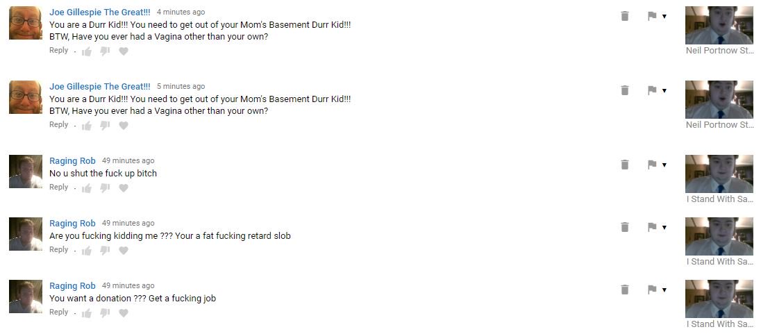 SpencerKarter's tweet photo. I've reported #RagingRob's #YouTube #Video criticizing me...#NoTrollsAllowed and @SusanWojcicki have POOR JUDGEMENT! #RagingRobSucks #FireSusan #FireSusanWojcicki #EndHarassing #EndCorruption #ProtectYouTubers #MakeYouTubeGreatAgain #FixYouTube #WojcickiMustGo #BanRagingRob https://t.co/MrVKQsD2vE