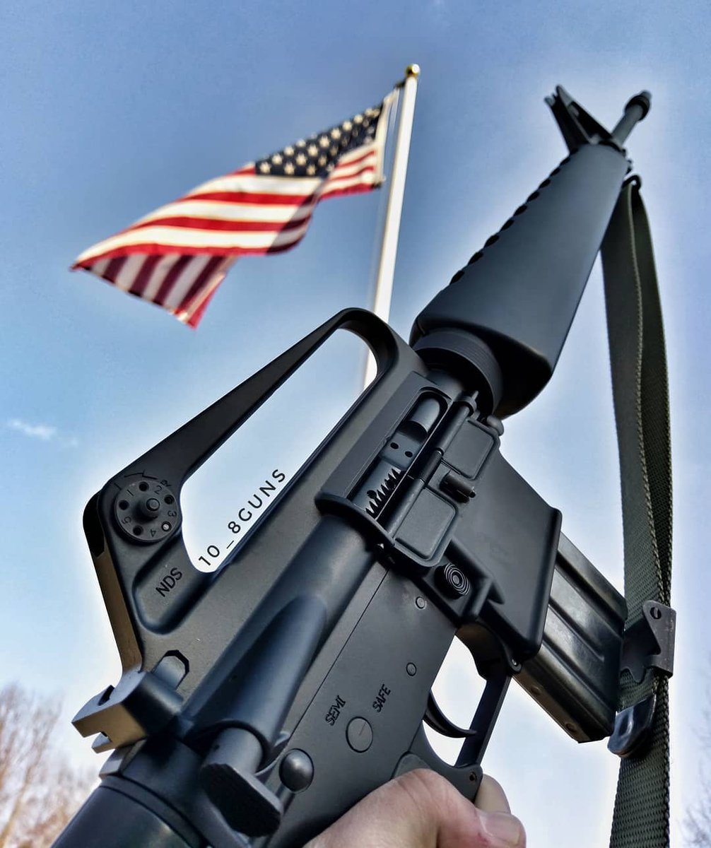 Repost 📸 @10_8guns  
 It's a great day to be an American! #m16a1 #usa #americanflag #america #murica #m16 #ar15 #colt #gunfighter #igmilitia #dailybadass #dailygundose #dailyguns #gunfreaks #firearms #gunsdaily #gunsfanatics #2a #secondammendment #weapons #tactical #military