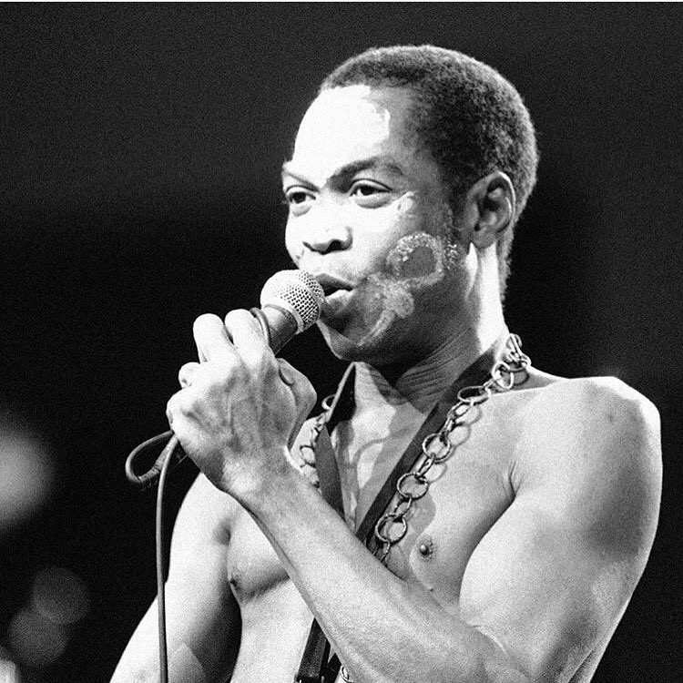 felakuti's tweet photo. “The secret of life is to have no fear” #felalives #yeahyeah #legacy #felaquotes https://t.co/pYbQuzDwf6