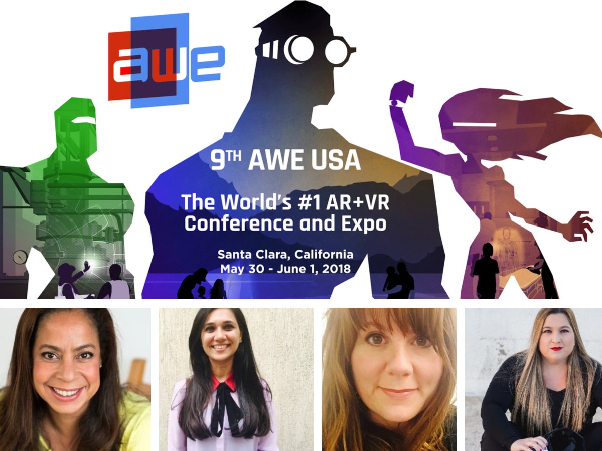 WXRfund's tweet photo. ✨ #WomenInXR @ #AWE
@AdaoraUdoji @arjita_sethi @amylameyer @CathyHackl @okkatiekay @yelenart @vivslaboratory @angelarobert @veenaRedd @TishShute @inannamute @silkamiesnieks @sophie_howe @sophiaedm @SarahMidMO @spandy_lucky @ShelWPeterson @nycsf @rosariobc @rachelmetz #AWE2018 https://t.co/xJBuJSwEa0