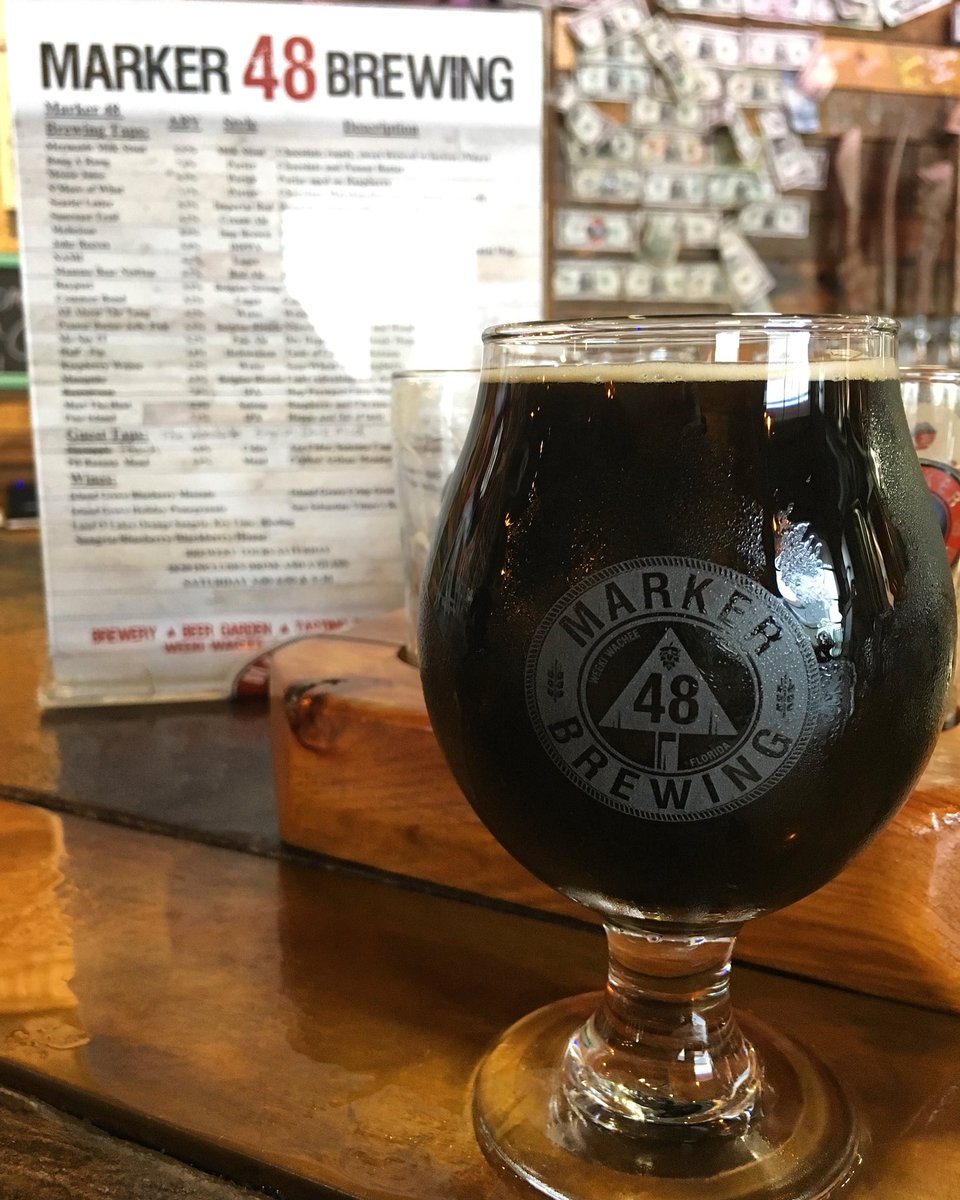 CavemanBTLS's tweet photo. Hanging out at @marker48brewing in #BrooksvilleFL. 🙌🏼🍺😁 Loving this Bangarang #PeanutButter #Porter. 😁😁😁#BubbaArmy #beertraveler #drinklocal #craftbeerlover #craftbeer #marker48 #marker48brewing #beerlover #floridabreweries #florida #floridalife #travel #floridabeer https://t.co/qxLSstPLTr