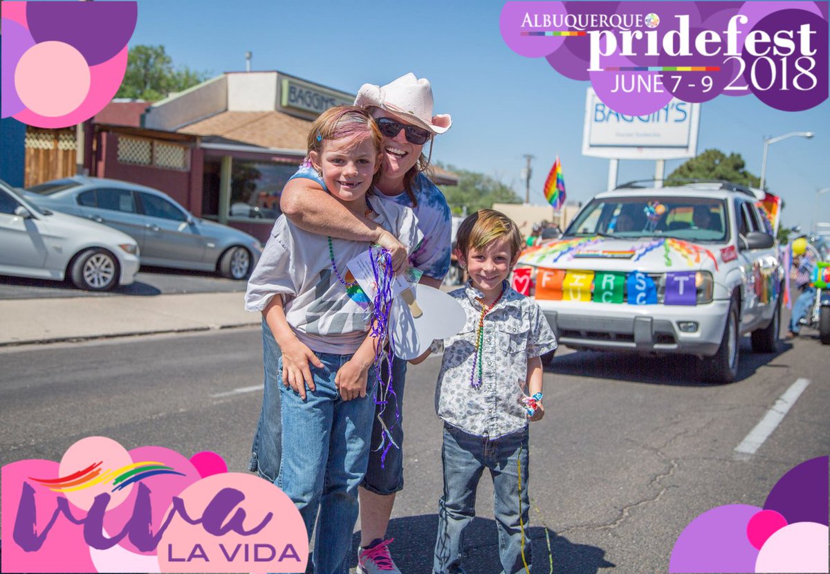 ABQ_Pride's tweet photo. ABQ Pride Parade, it's all for family fun!

https://t.co/6dSDWOC28k

#abqpride #pride #abqpride2018 #pridefest2018 #gaypride #gaypridenm #lgbtqpride #lgbtq #abqgaychamber #eqnm #abqprideparade https://t.co/xc7VcNy6Gp