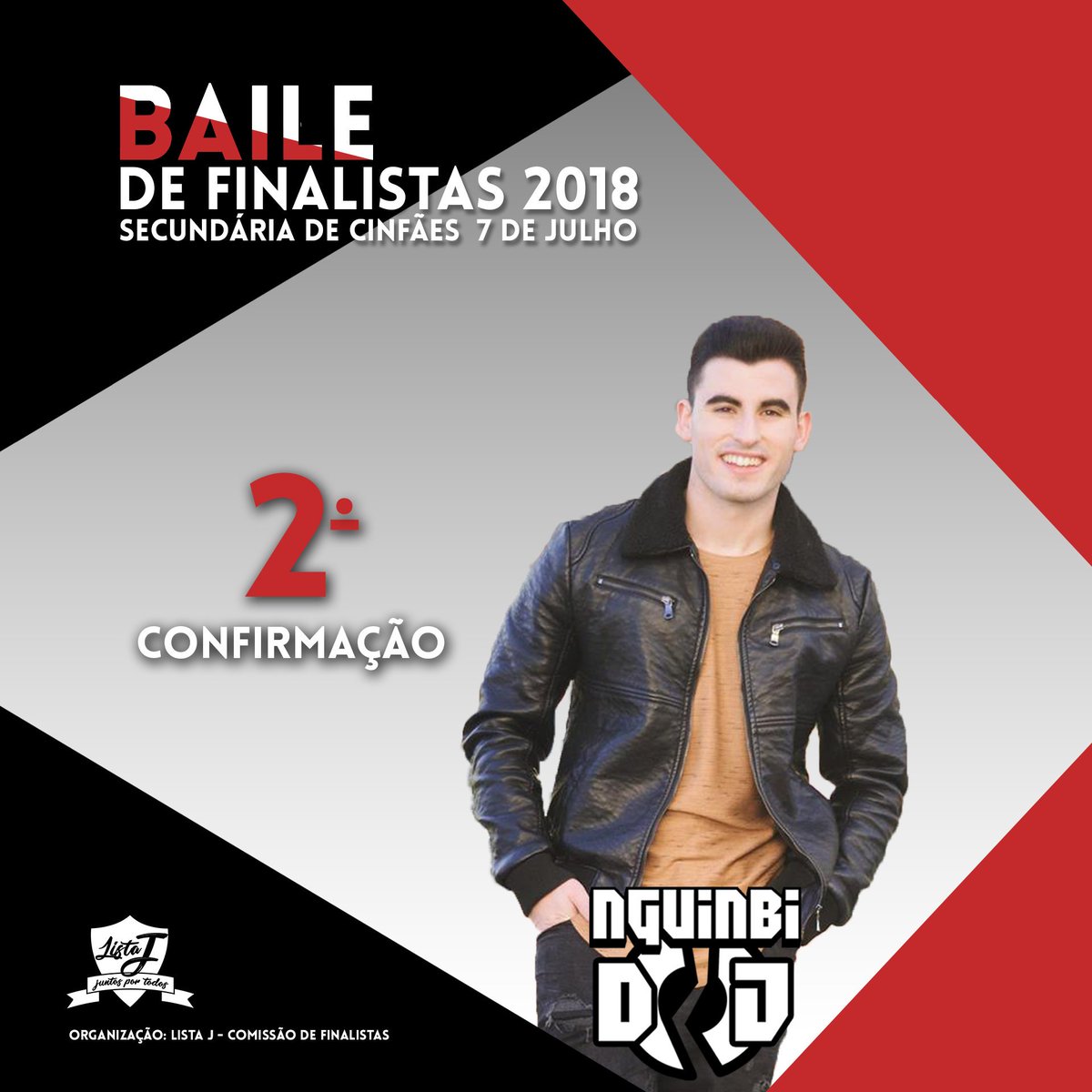 joaomsoaresm's tweet photo. Baile de Finalistas 2018 • 7 Julho • Cinfães
Djs confirmados:
• DJ Nguinbi
• Dj William
• Djs The Blitz Boys & Mc Taku
🚨 CABEÇA DE CARTAZ : REVELADO EM BREVE 🚨
Estejam atentos, contamos com todos!
#ListaJ https://t.co/gb6QnrjKFX