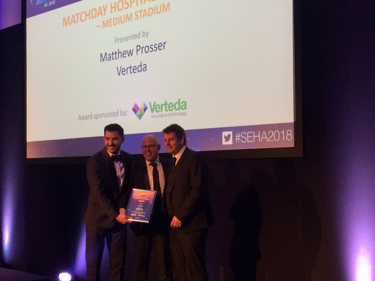 Best match day hospitality silver award medium stadia to <a href="/EFCHospitality/">Everton Hospitality</a>! #SEHA2018 🎊🎉