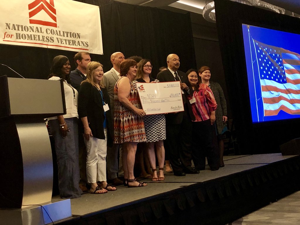Words cannot accurately express the depth of our gratitude for the incredibly generous donation @HomesForHeroes just gifted us with. Our mission to get #BootsOffTheGround has been helped so much by your gift and support. #NCHV18