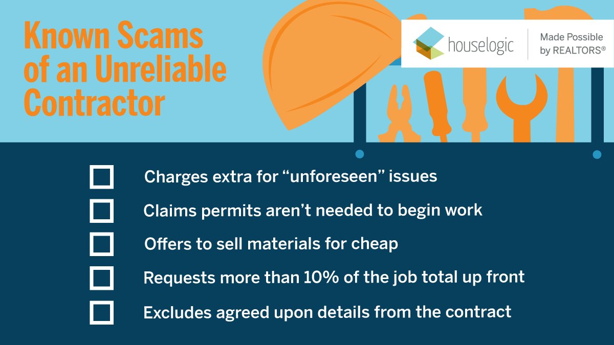 “They seemed legit" right up until they weren't. If a contractor fits this profile, keep them faaar away from your home. bit.ly/hlt_Contractor…