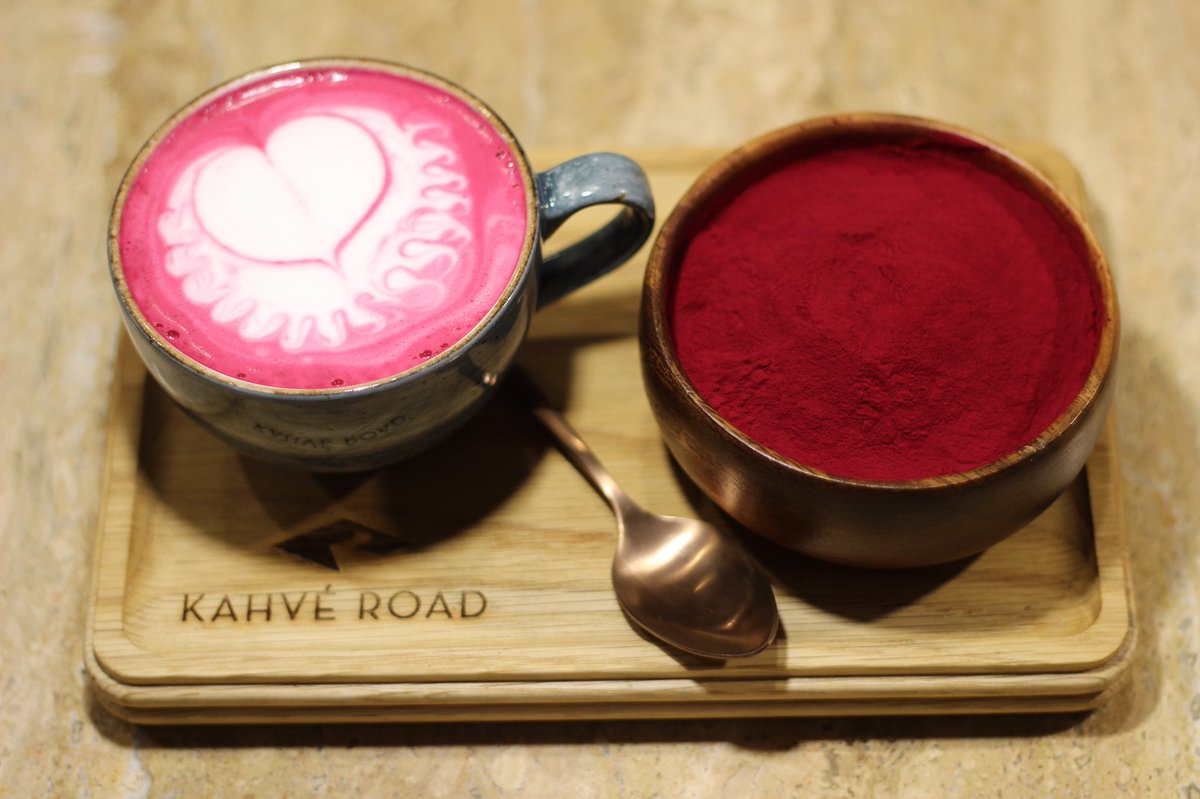 KahveRoad's tweet image. Smooth in texture, yet sweet and earthy on the palate and jam packed to the brim with nourishment and medicinal benefits. #kahveroad #beetrootlatte #beetrootpowder #caffeinefree #superfood #superlatte #pinklatte #healthychoices #capetown #healthyliving #detox #healthylifestyle