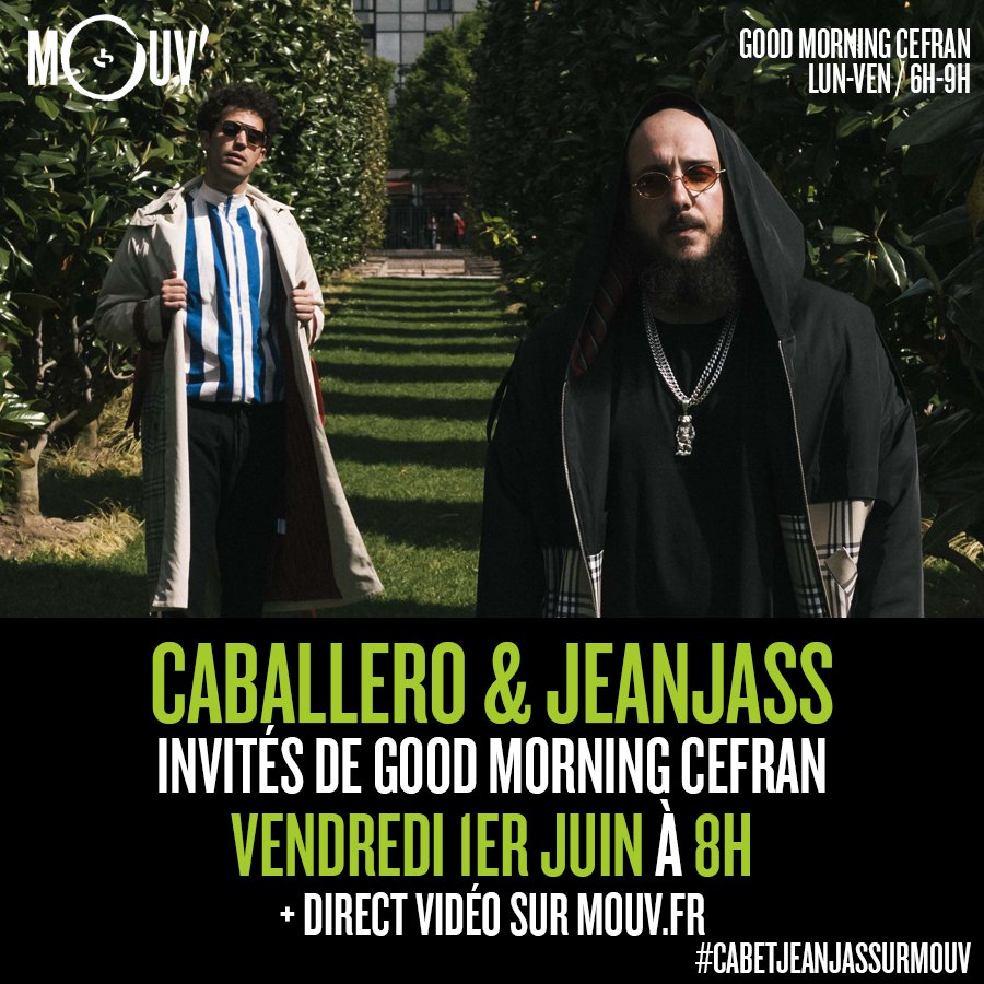 Ce matin, c’est <a href="/caballerobxl/">El Profesor ™️</a> &amp; <a href="/JeanJass/">JJ</a> qui nous rejoignent sur <a href="/mouv/">Mouv'</a> dès 8h00 à l’occasion de la sortie de #DH3  ! Viens réagir au HT 👉 #CabEtJeanJassSurMouv 👍