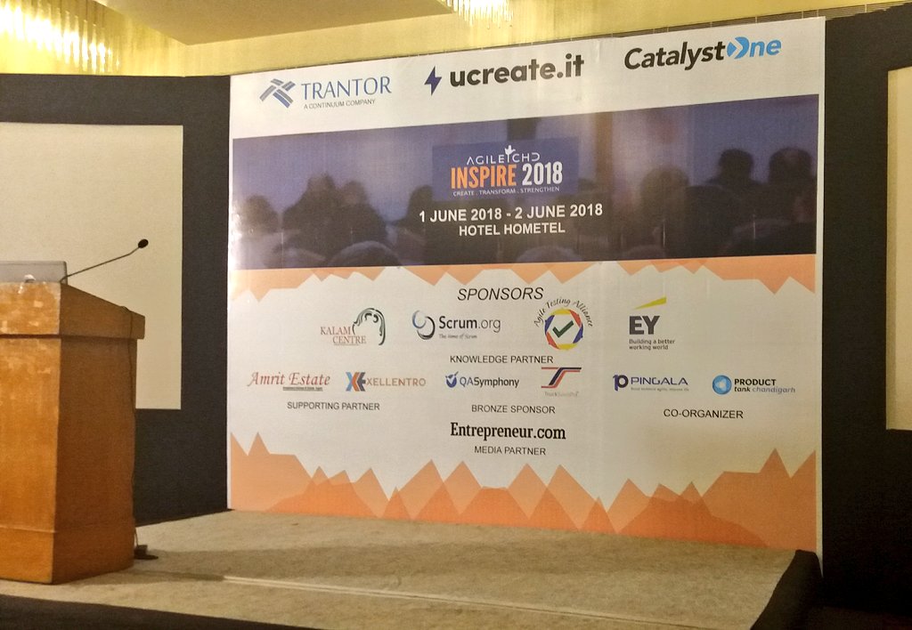 KalamCenter's tweet image. Kalam Centre is happy to be a partner at @agilechd &quot;Agile Chandigarh&quot; in the wonderful city of Chandigarh to encourage professionals and experts on building a new India of #Vision2020 nation.