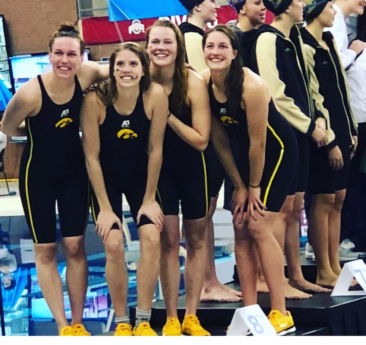 IowaSwimDive's tweet photo. There is A LOT to smile about when you are a Hawkeye! Happy #NationalSmileDay https://t.co/aCuVUzNbLl