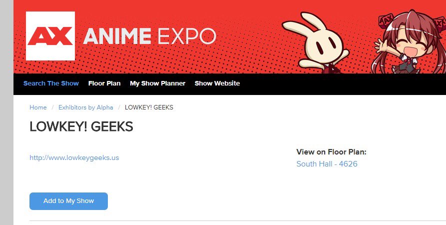 Anime Expo Schedule Pdf