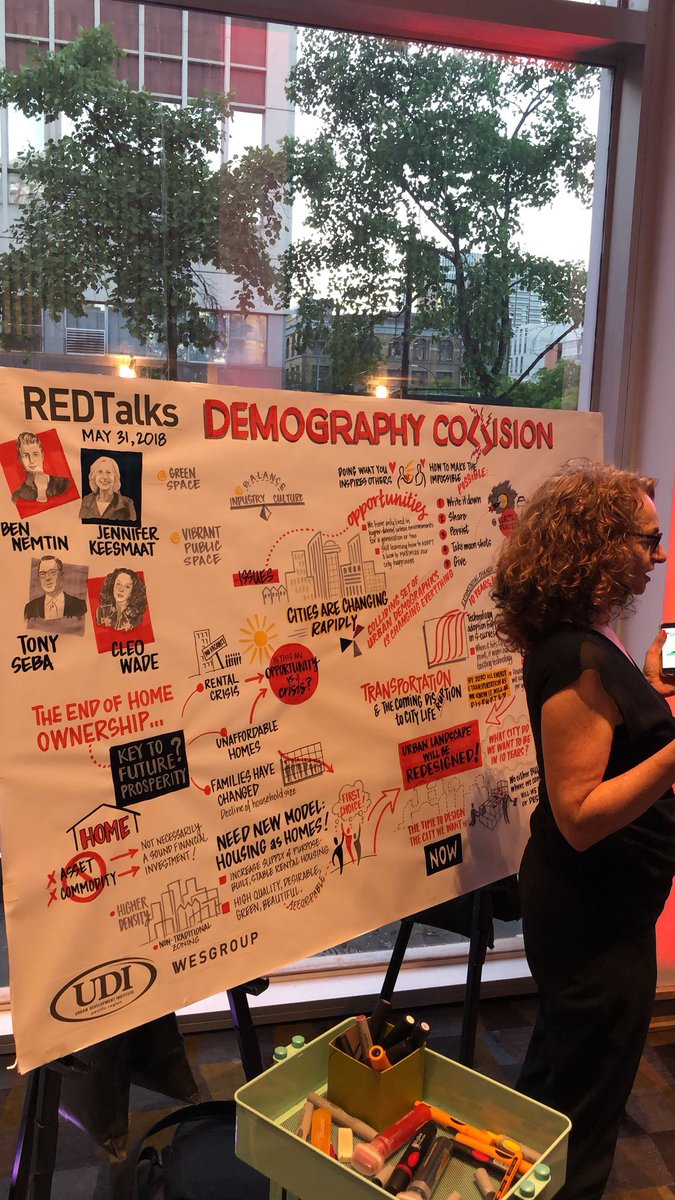 The final piece to come from #redtalks2018 - a live graphic recording of the evening from the amazing artist <a href="/avrilorloff/">Avril Orloff</a>