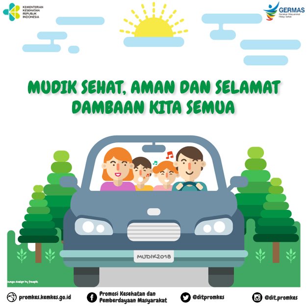 AyoSehatKemkes's tweet image. Hai Healthies! Musim mudik sudah hampir tiba nih, buat anda yang ingin mudik, yuk simak tips mudik sehat ini, supaya perjalanan mudik semakin aman dan nyaman. promkes.kemkes.go.id/?p=8672 #MudikSehat #Mudik2018 #TipsMudik