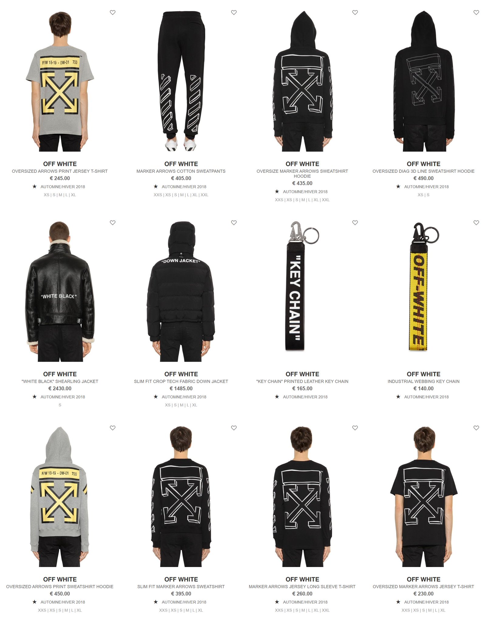 Off white cheap hoodie fw18