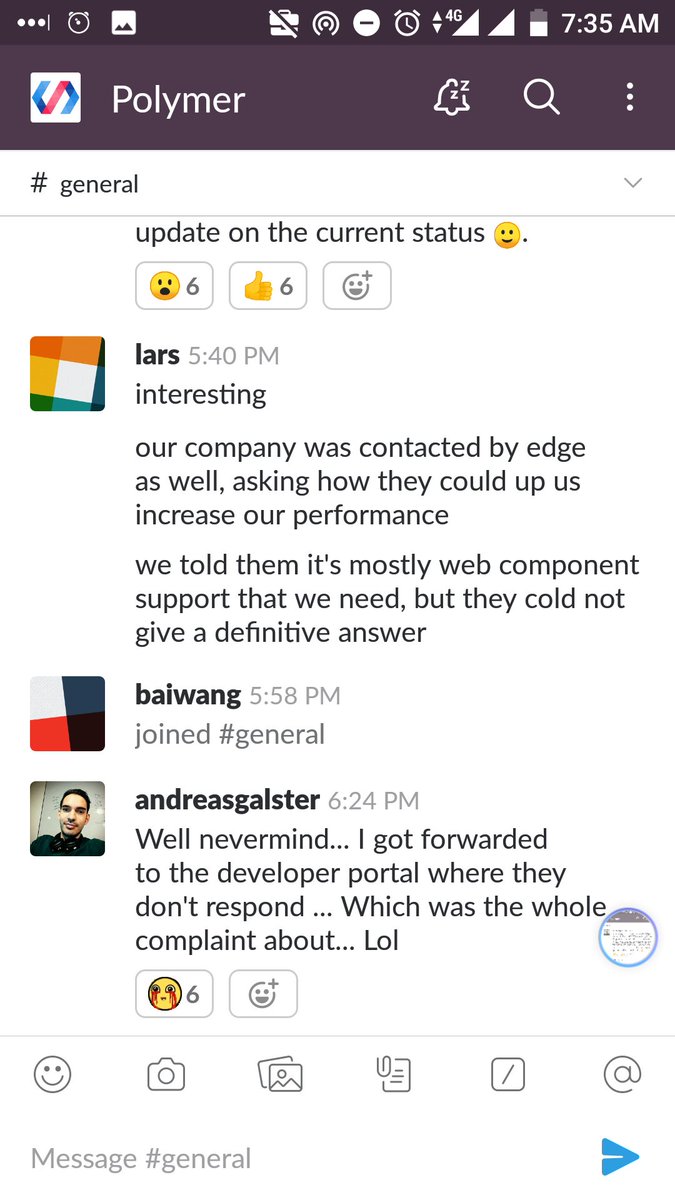 Sent a disappointed email to <a href="/satyanadella/">Satya Nadella</a> about <a href="/MicrosoftEdge/">Microsoft Edge</a> communication on webcomponents, this is what happened...

¯\_(ツ)_/¯

So I decided to turn this into an open letter instead, in the hopes the edge <a href="/MSEdgeDev/">Microsoft Edge Dev</a> will hear the #webdev community.

medium.com/@andreas_66372…