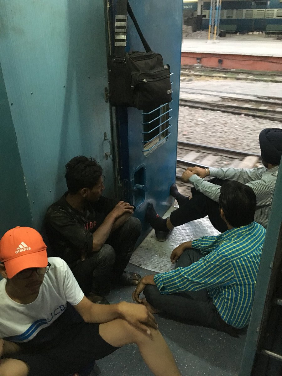 igurarsh's tweet photo. @PiyushGoyal Indian railways are totally shit really how you can give tickets to passengers if there is no empty seats available https://t.co/okDOyO3pVg