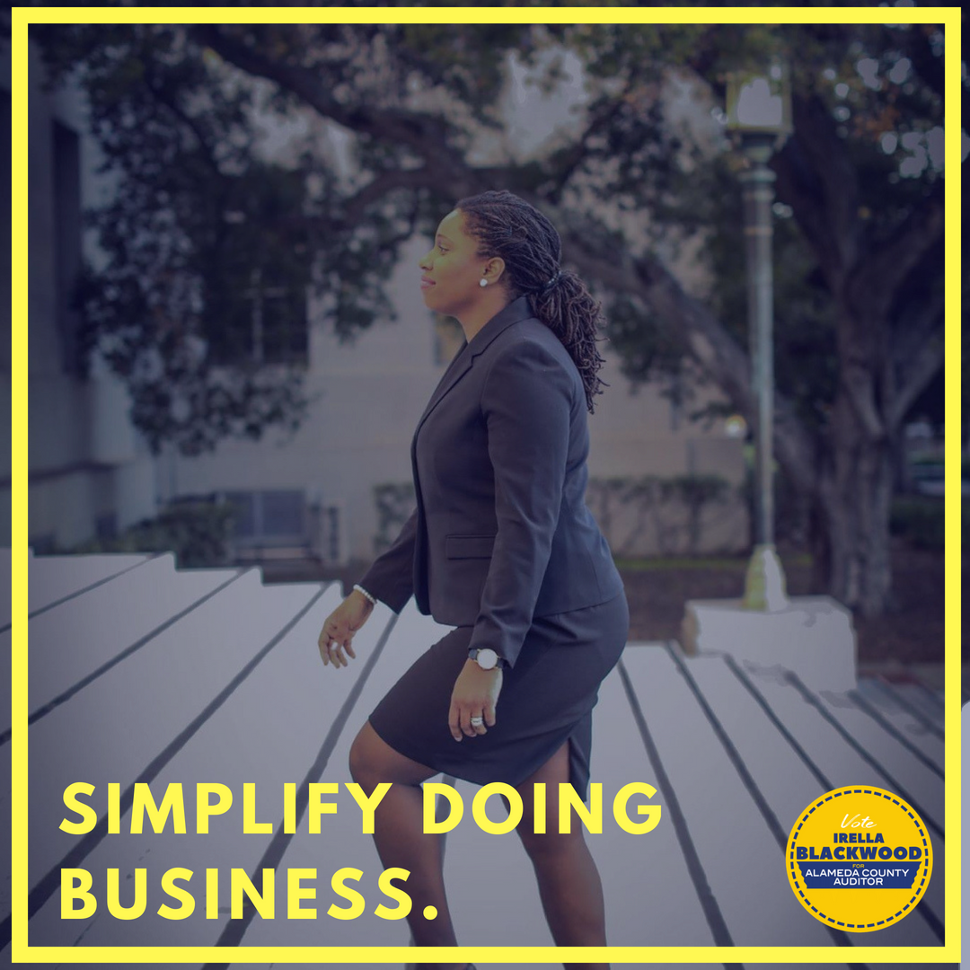 IrellaforAC's tweet photo. Under my leadership, I will streamline operations externally and internally.
 
 I will increase leadership in business registration to address the needs of all of Alameda County’s residents.

#IrellaForAC #AlamedaCounty #upthetrust https://t.co/mMBZVWydg4