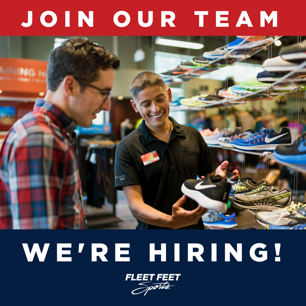 We're hiring! Join us as we build a thriving local running community, partner with top running brands, and create a fun and passionate culture.

We're looking for team players, quick learners, and people who are eager to serve! Apply online today!

fleetfeetspokane.com/jobs