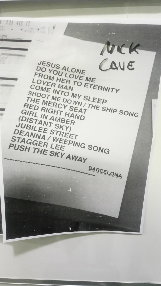mrdominicsmith's tweet photo. .@nickcave gets crowd on stage for a monumental version of Push The Sky Away to crown a classic @Primavera_Sound set, following a beautiful homage to #Brighton on Girl In Amber #westpier https://t.co/40yW7qpJS0