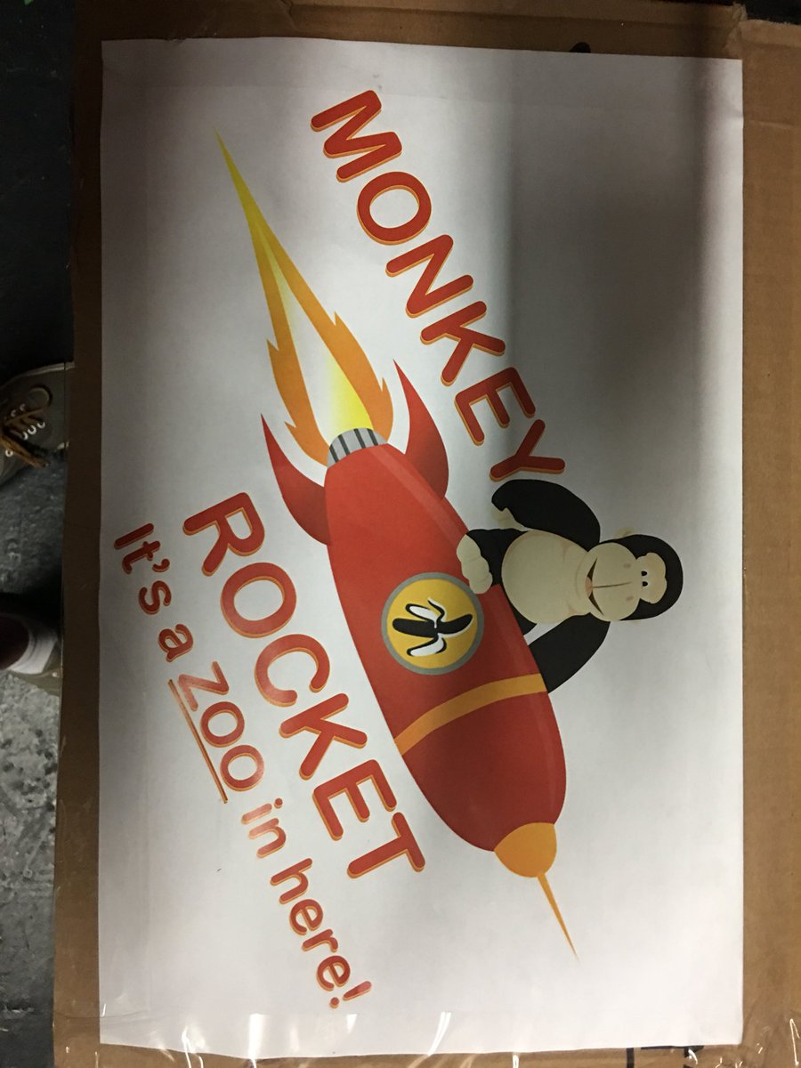 MonkeyRocket3's tweet image. Just got the mock up of our new logo and I am very pleased. Take a look!