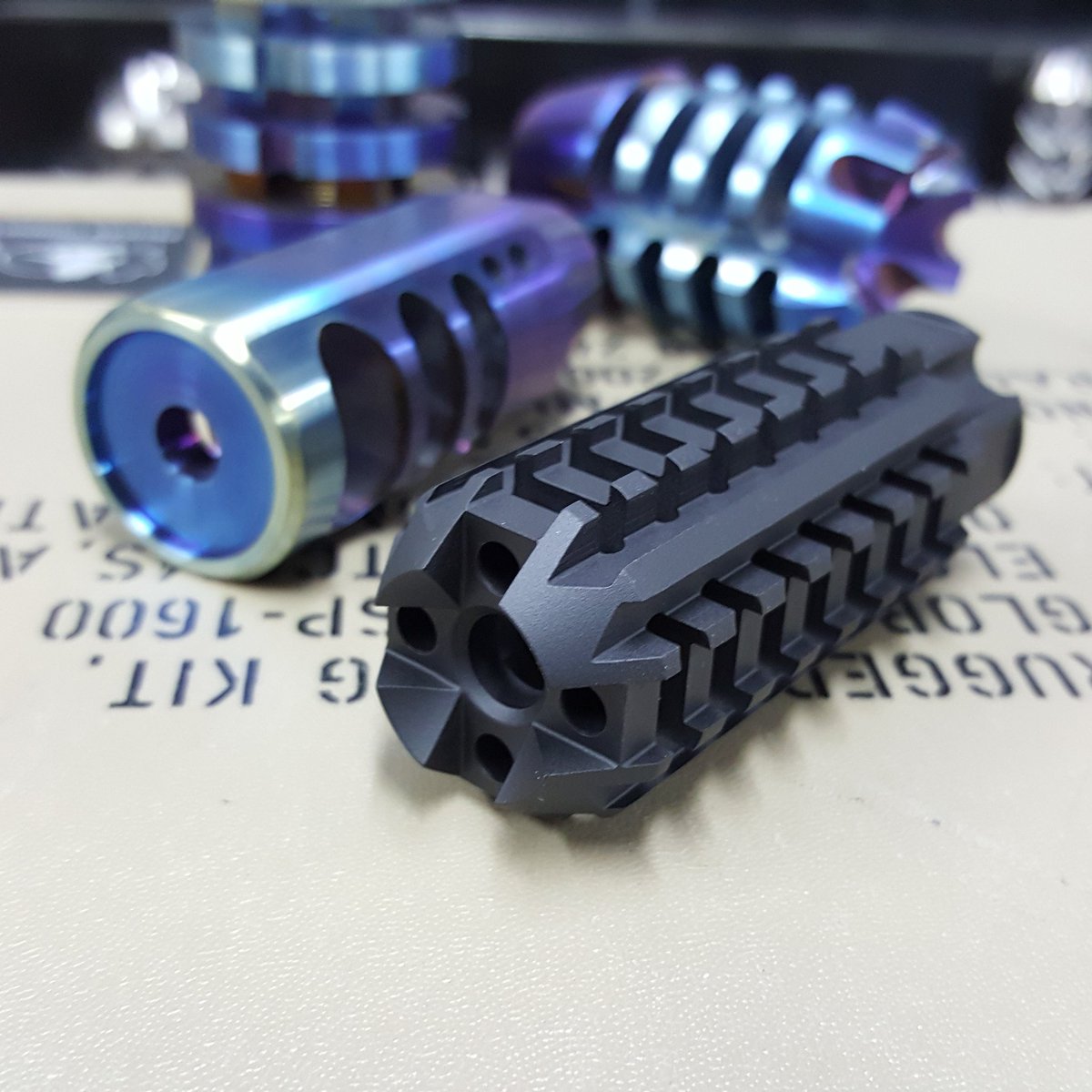TacAdvanArmory's tweet photo. NES series Ti comp up front in armor black cerakote.
#TiCamo #TiMuzzleBrake #muzzlebrake #titanium #ar15 #ar15build #ar15porn #gun #guns #gunporn #follow #awesome #look #madeinamerica #madeinusa #merica #murica #freedom #2a #2ndamendment #supportsmallbusiness #cerakotethatshit https://t.co/Dyx8qrPMRJ