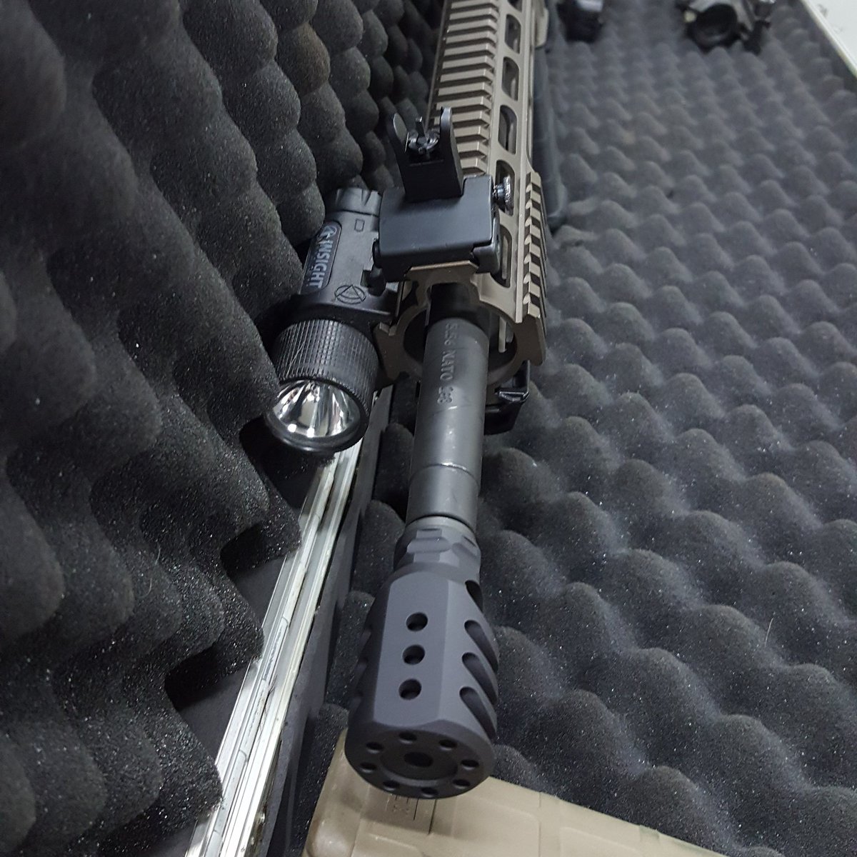 TacAdvanArmory's tweet photo. Top view of a UB series Ti brake. #TiCamo #TiMuzzleBrake #muzzlebrake #titanium #ar15 #ar15build #ar15porn #gun #guns #gunporn #follow #awesome #look #madeinamerica #madeinusa #merica #murica #freedom #2a #2ndamendment #supportsmallbusiness #cerakotethatshit #colorful #style https://t.co/sb7EtpLtja