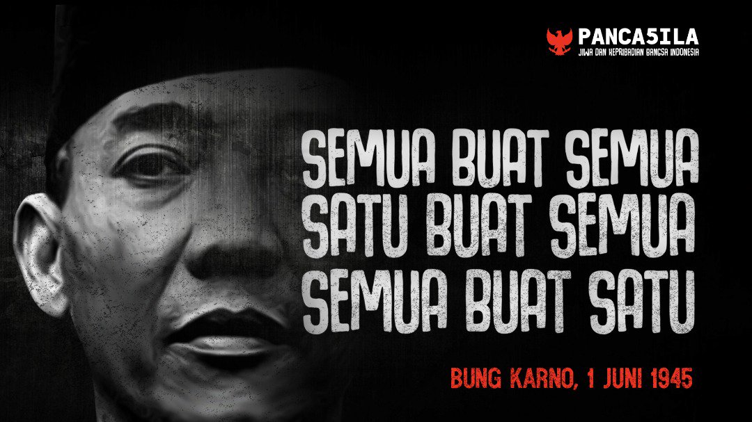TRappocini's tweet photo. selamat hari lahir pancasila 1 Juni 1945,,,MERDEKA!!!!

#KitaPancasila
#PancasilaZamanNow
#JuniBulanBungKarno
#temannyaRudyGoniPancasila

salam
#TemannyaRPG
#NamakuRUDY
#TemannyaRUDY https://t.co/GwmTpAYqAp