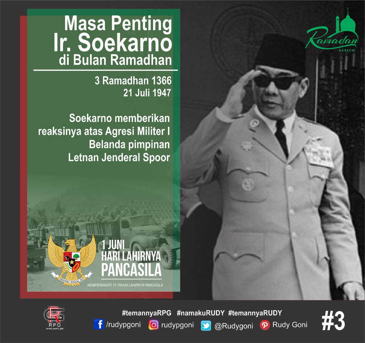 RudyGoni's tweet photo. #KitaPancasila
#PancasilaZamanNow
#JuniBulanBungKarno.                                                  

Salam
#temanRudyGoniPancasila https://t.co/ZLeMftnldY