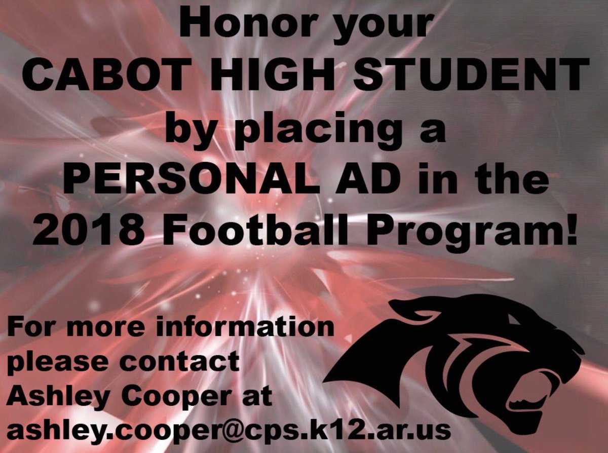 cabotsd's tweet image. .@CabotAthDept Football season will be here before you know it! 🏈🐾 #footballprogram #2019seniors @CabotCheer @CabotFB @panthers_cabot @CabotHigh