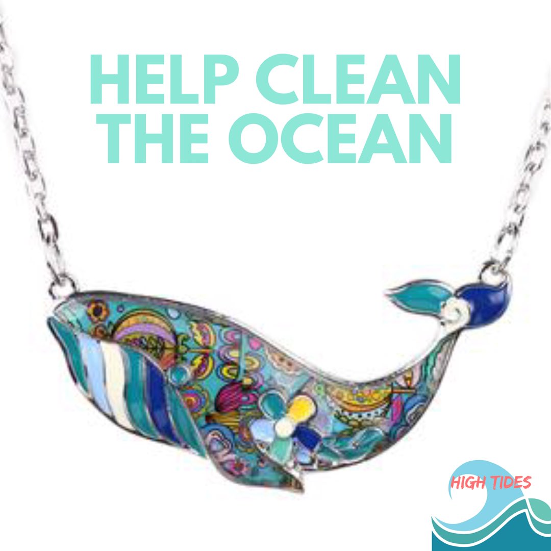 myhightides's tweet photo. Show your support towards cleaning the Ocean! 75% of purchases go towards funding for the Ocean Cleanup Movement 🌊 Featured item of the month “Whale Necklace”, on sale now 🐳 Click Link 📲 https://t.co/xN6UWWGKFo https://t.co/srN4i5GF1A