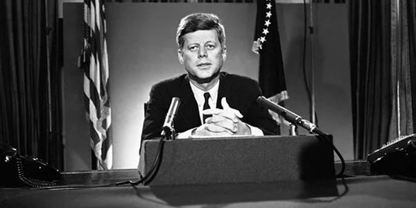 Idas_ghost's tweet photo. @DonDraperSCP watches @JFKsaid alert the nation via television that the Soviet Union is erecting strategic missile sites in Cuba... this is some scary shit. https://t.co/763YGeevPh