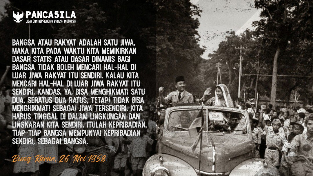 TemannyarpgT's tweet photo. Selamat Memperingati 73 tahun  hari lahirnya pancasila 1 Juni 1945

#KitaPancasila
#PancasilaZamanNow
#JuniBulanBungKarno
#temannyaRudyGoniPancasila

salam
#TemannyaRPG
#NamakuRUDY
#TemannyaRUDY https://t.co/pUN6jDVbHl