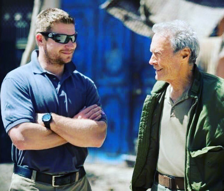 Happy Birthday Clint! You deserve this #tbt. #americansniper #americansnipermovie #navy #navyseals #technicaladvisor #88